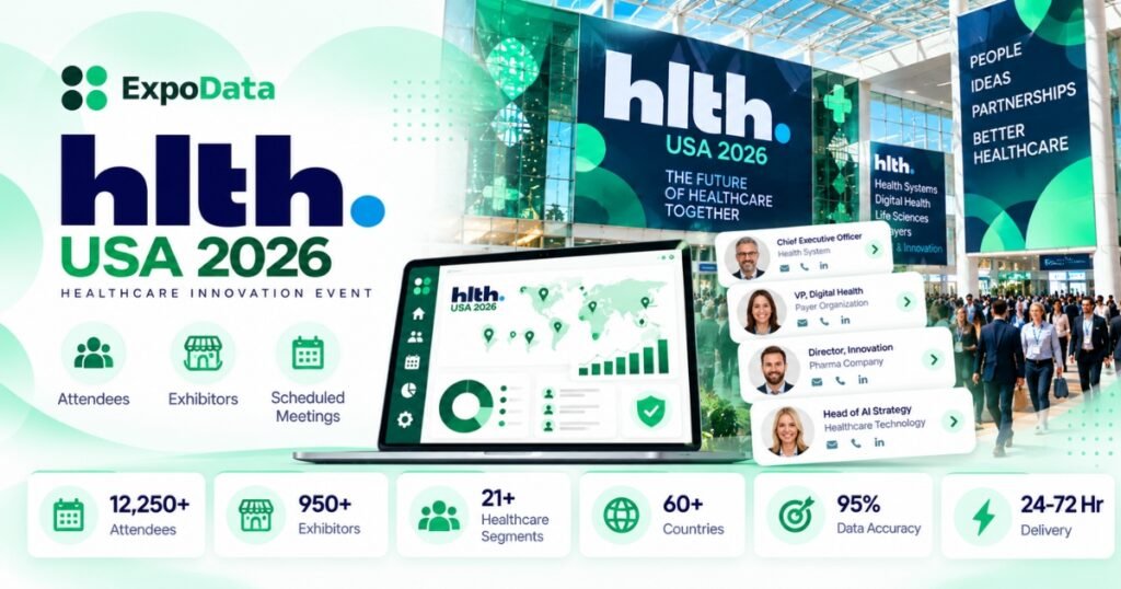 HLTH 2026 Attendees & Exhibitors Email List