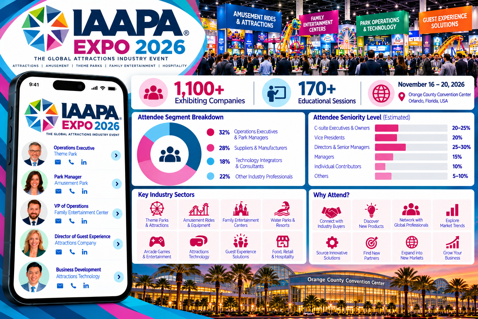 IAAPA Expo 2026 Attendees List & Exhibitors List