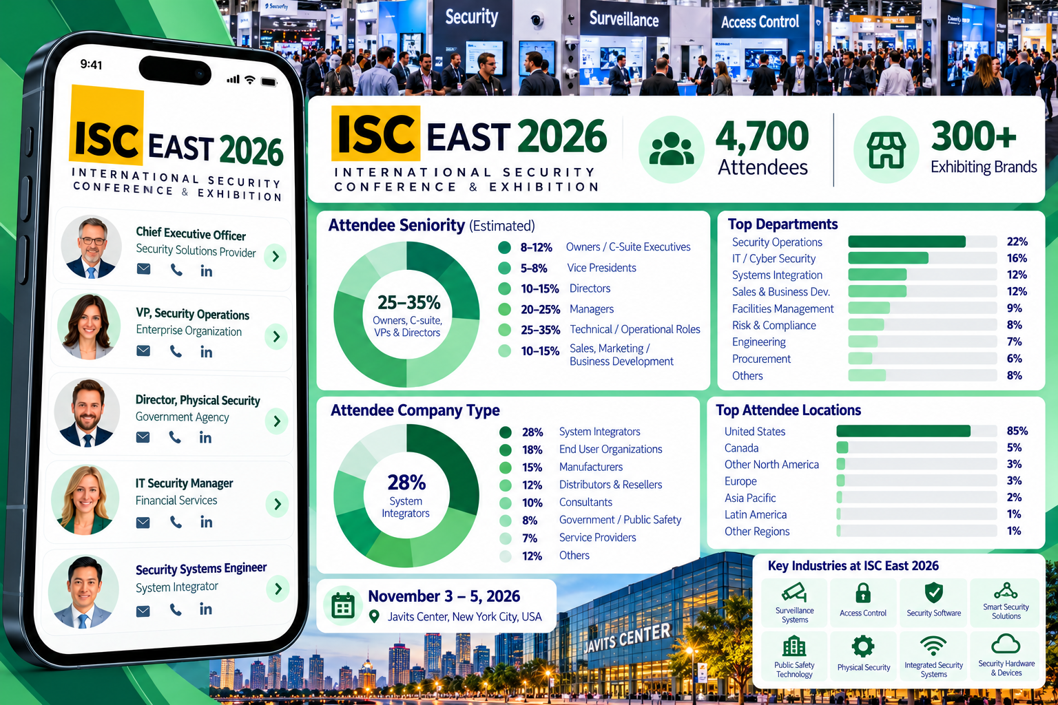 ISC East 2026 Attendees List & Exhibitors List