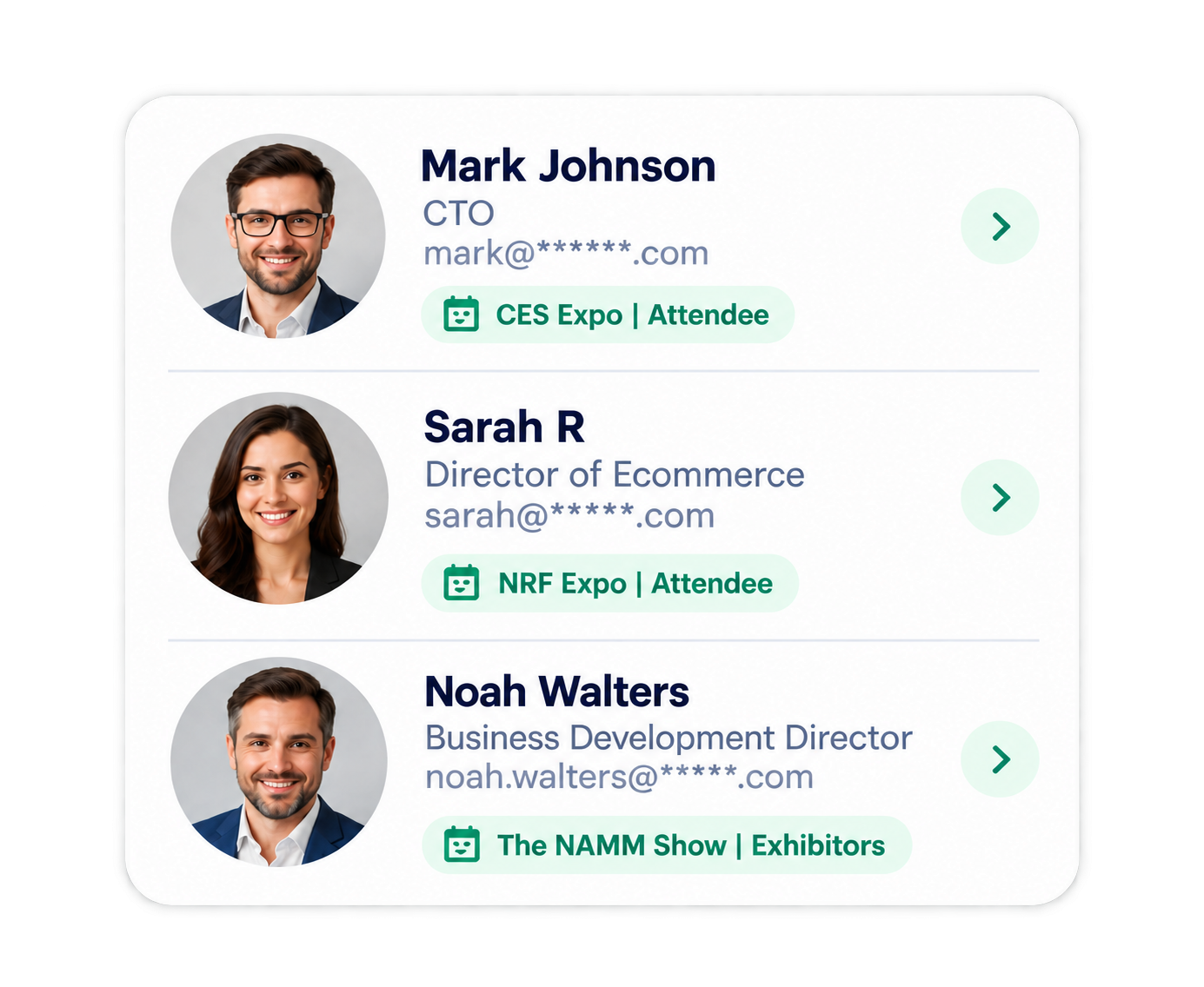 Outreach Event Images Examples Verified Attendees & Exhibitors Email List | 100k+ Events